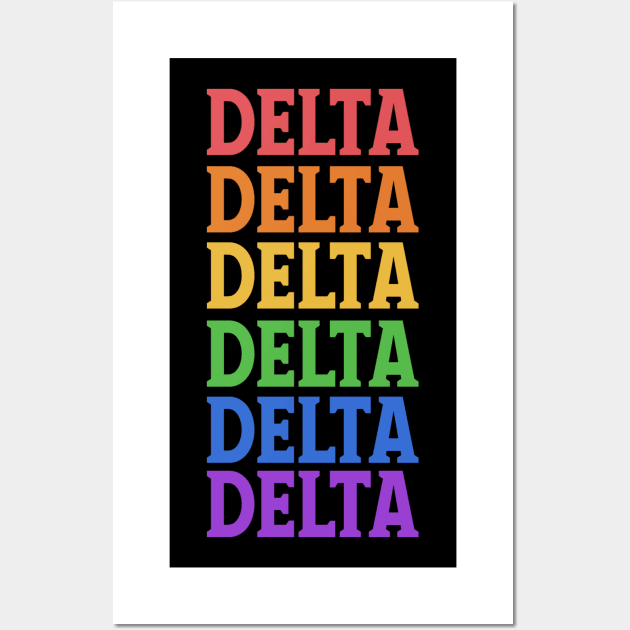 DELTA COLORFUL CITY Wall Art by OlkiaArt